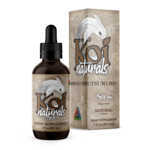 Koi Naturals Hemp Extract CBD Oil Tincture | Natural Flavor (60 mL)