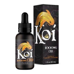 Koi Hemp Extract CBD Vape Juice | Vanilla Caramel Custard (30 mL)