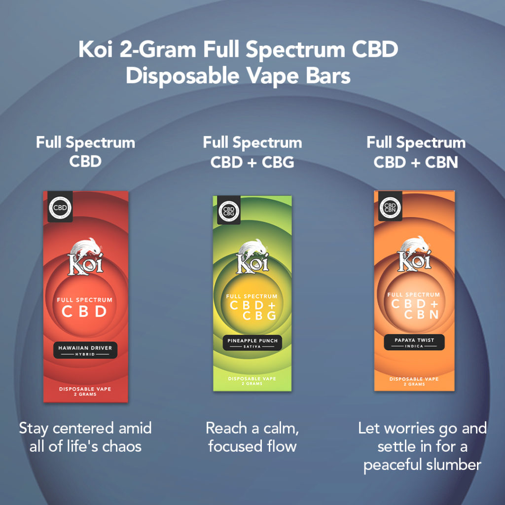 Benefits of Koi CBD Disposable Vapes