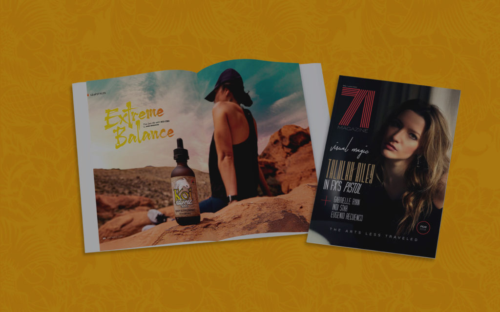 Koi CBD Spotlighted in 71 Magazine Multi-Page Feature