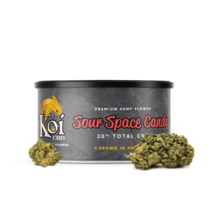 Koi CBD Hemp Flower 4 Gram Tin | Sour Space Candy