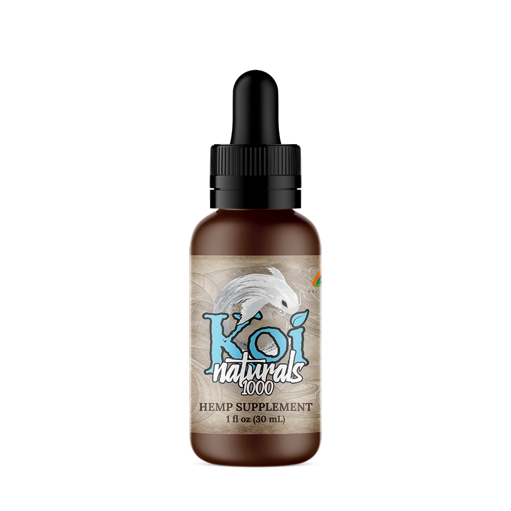 Koi Naturals Hemp Extract CBD Oil Tincture | Peppermint Flavor (30 mL)