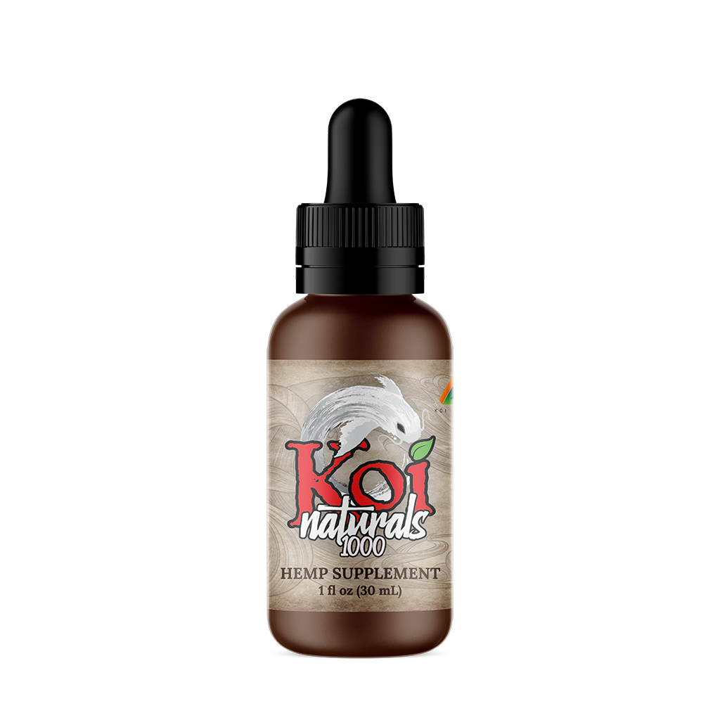 Koi Naturals Hemp Extract CBD Oil Tincture | Strawberry Flavored (30 mL)
