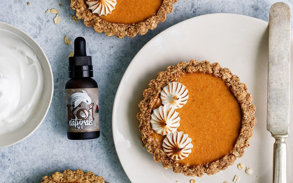 CBD Infused Mini Pumpkin Tarts